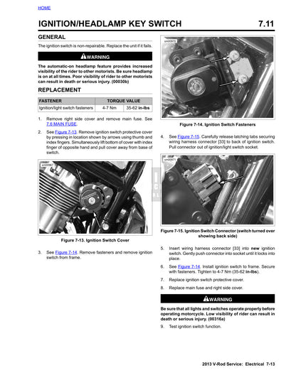 2013 Harley-Davidson V-Rod VRSC Motorcycle Service Manual - page 364