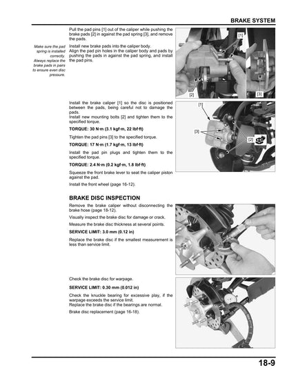 Honda Foreman 500 TRX500FM FE FPM FPE ATV Service Manual 2012 - page 376