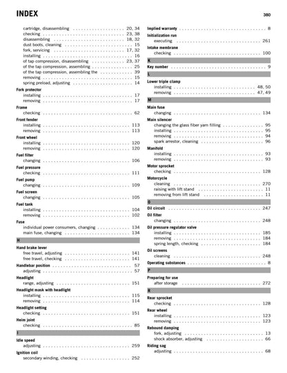 KTM 450 500 EXC-F 2017 service manual - page 382