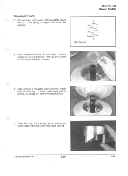 Polaris Snowmobile 1996-1998 service manual - page 403