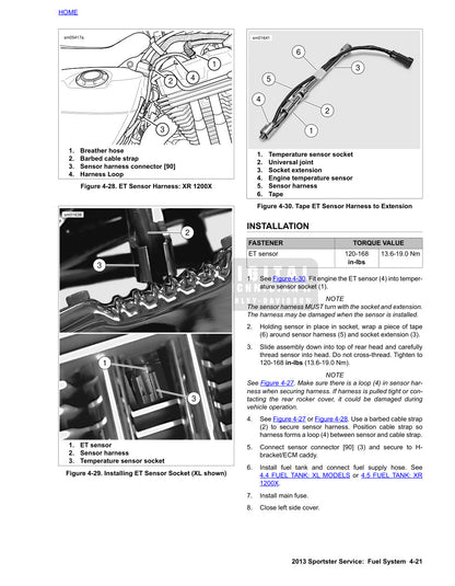 2013 Harley-Davidson Sportster Motorcycle Service Manual - page 429