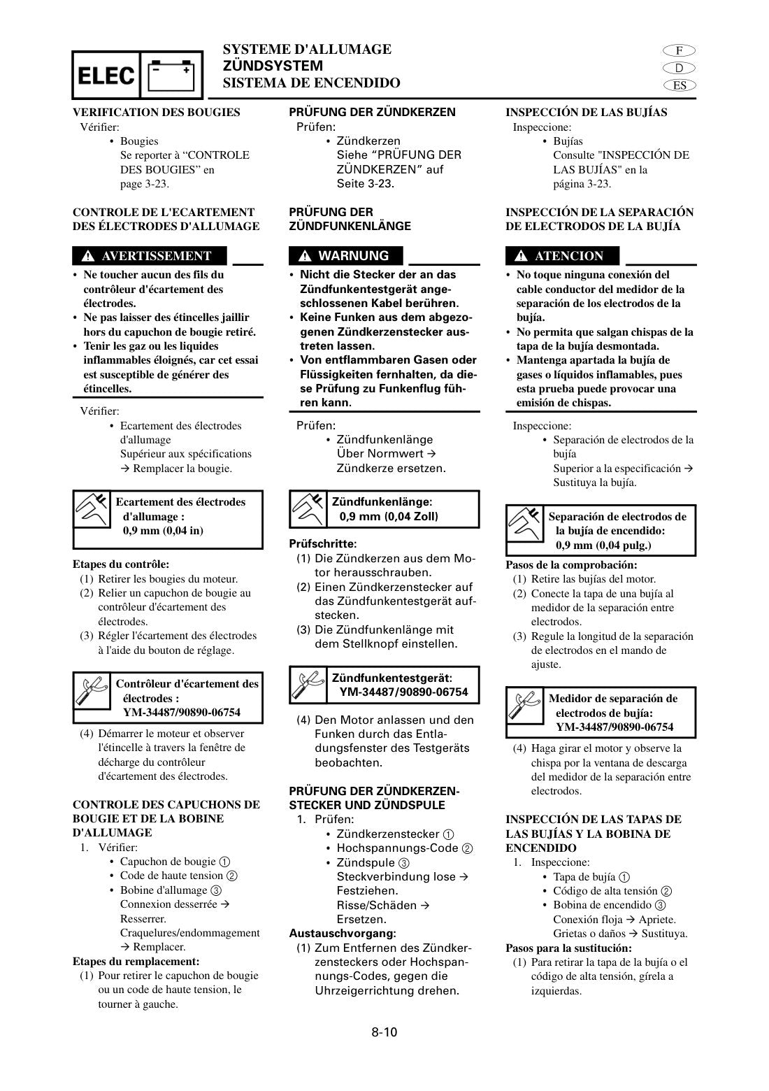 Yamaha F6 F8 Outboard service manual - page 451