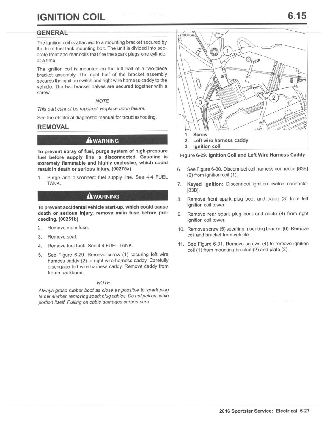 2016 Harley-Davidson Sportster Motorcycle Service Manual - page 455