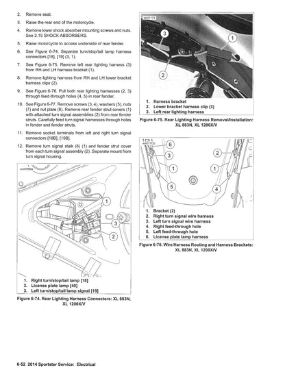 2014 Harley-Davidson Sportster Motorcycle Service Manual - page 465