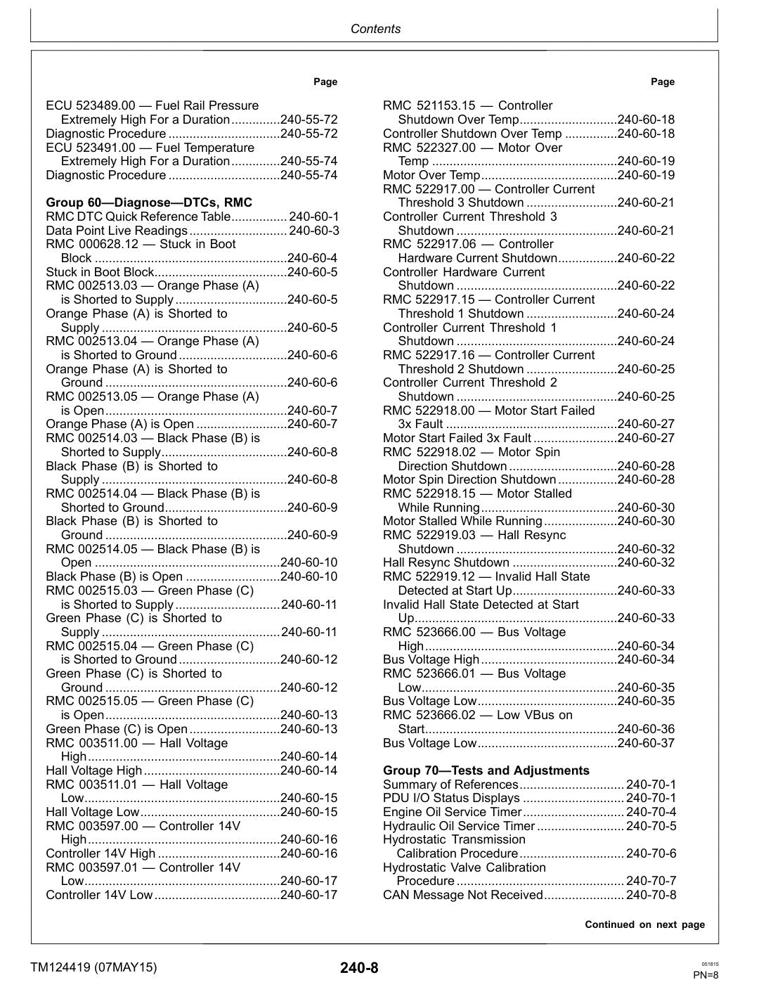 John Deere 7500A 8000A E-Cut service manual - page 472