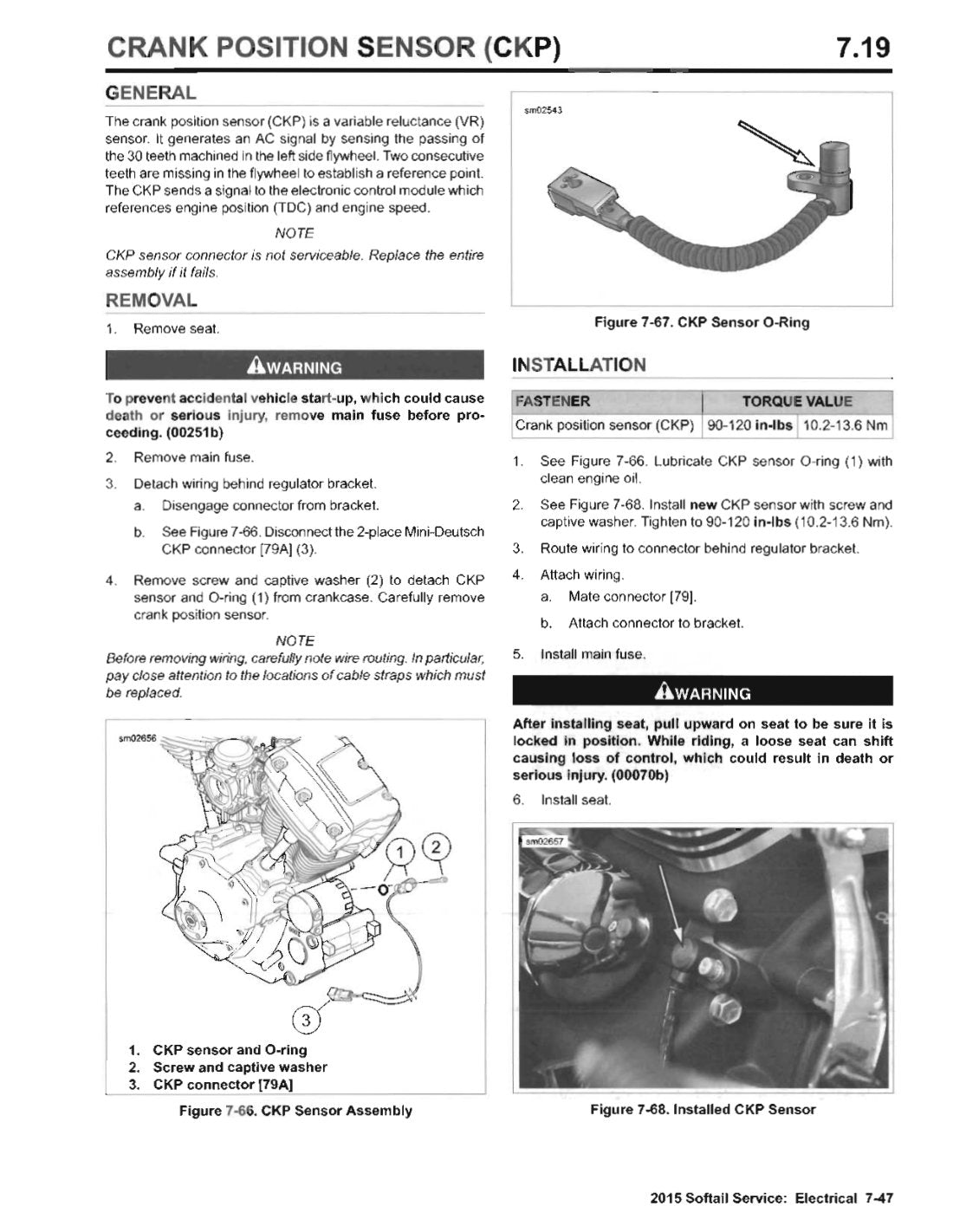 2015 Harley-Davidson Softail Motorcycle Service Manual - page 478