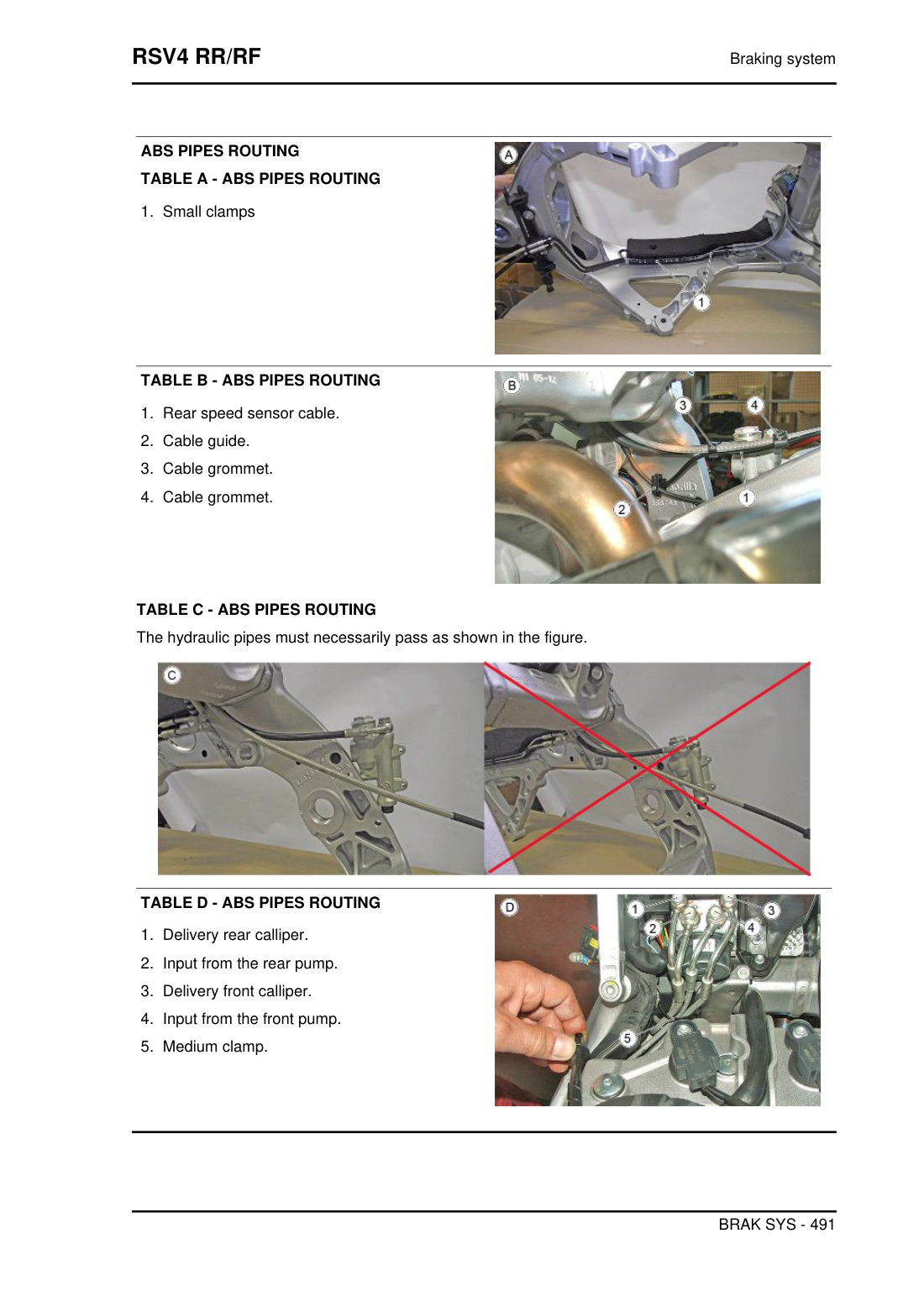 Aprilia RSV4 RR RF 2015 service manual - page 491