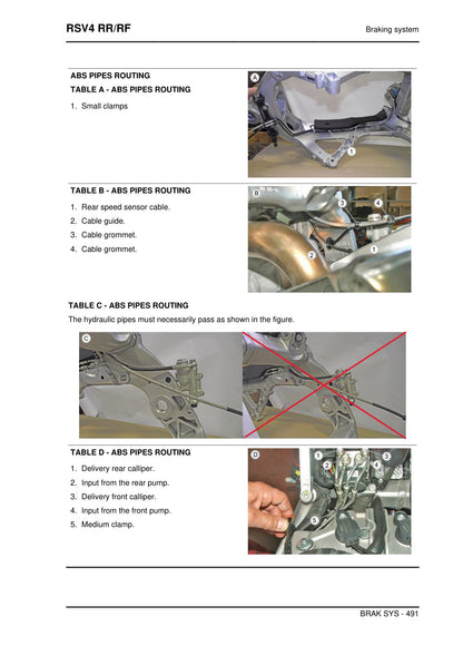 Aprilia RSV4 RR RF 2015 service manual - page 491