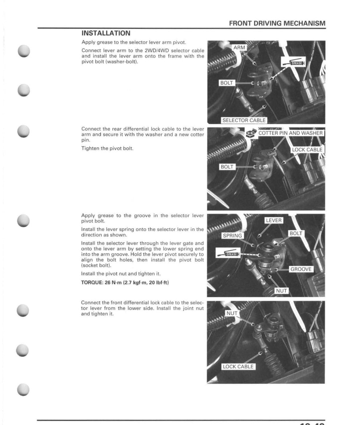 Honda Big Red MUV700 2009-2012 service manual - page 501