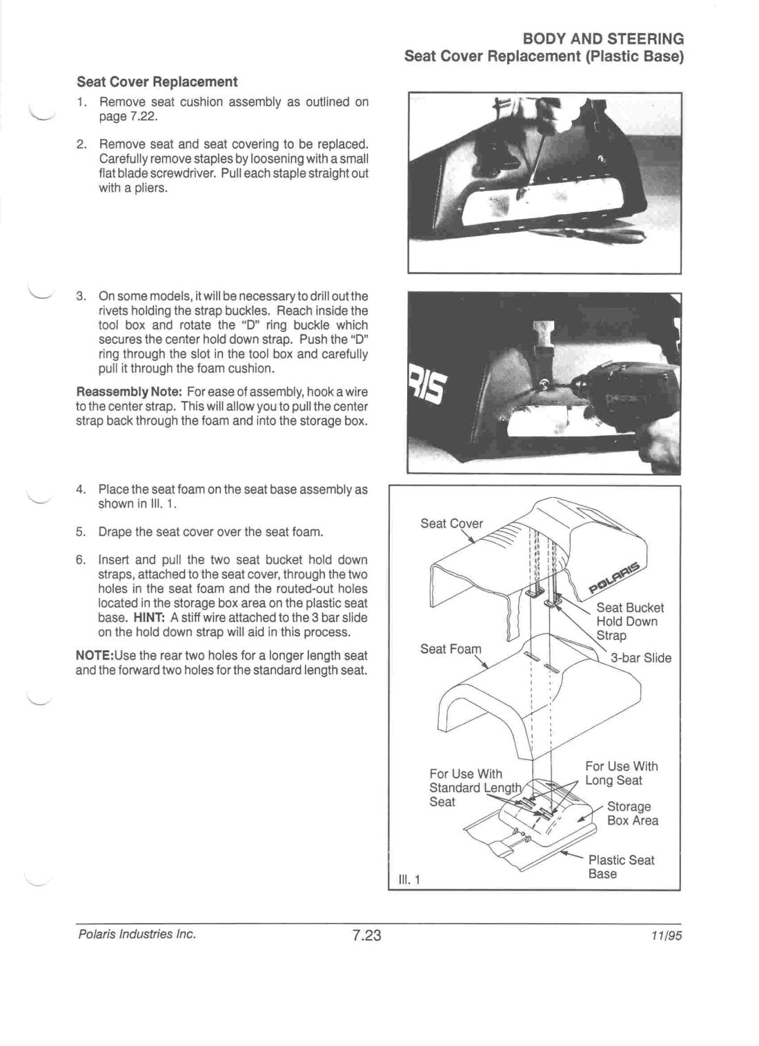 Polaris Snowmobile 1996-1998 service manual - page 515