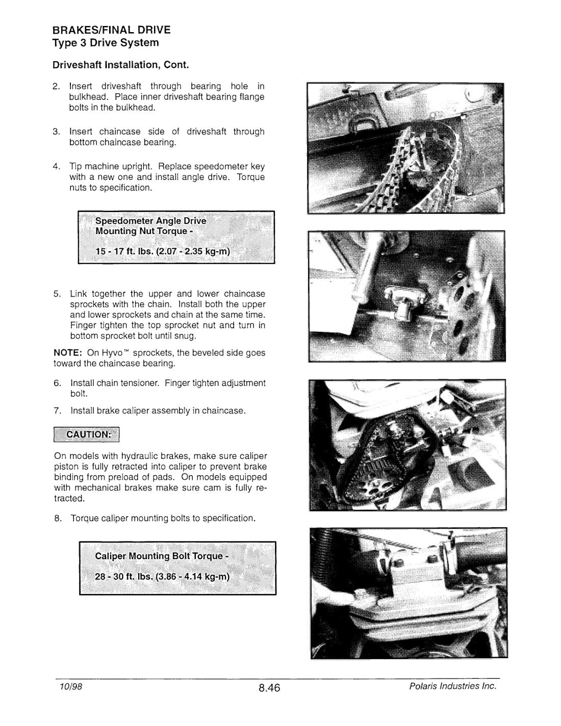 Polaris Snowmobile 1999 service manual - page 521