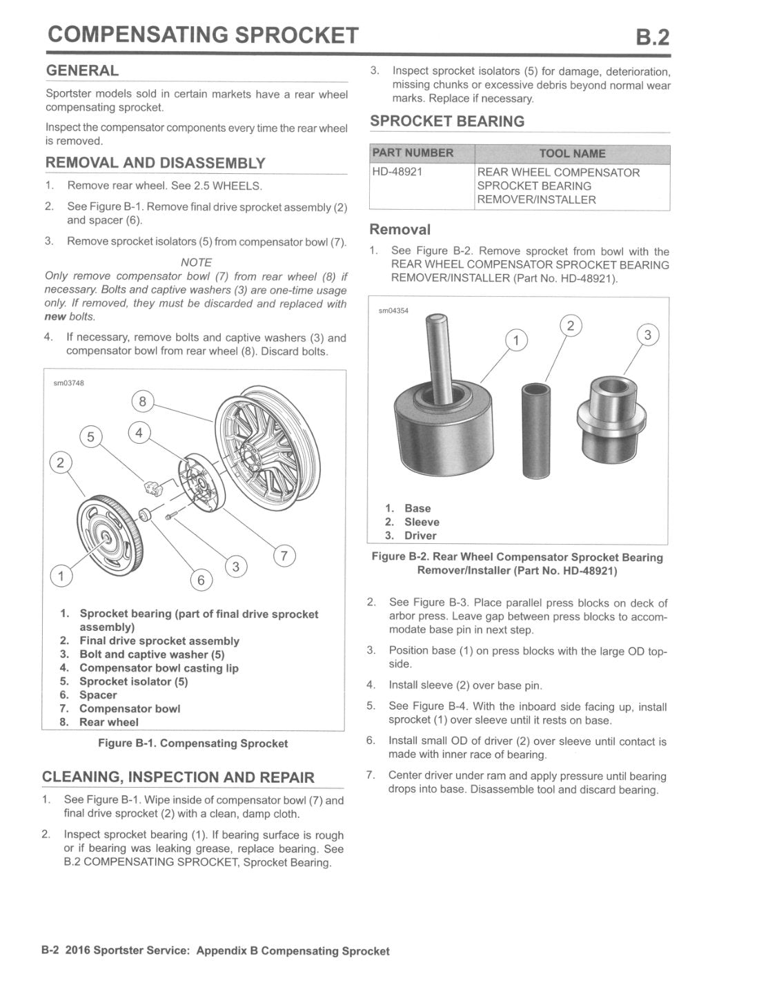 2016 Harley-Davidson Sportster Motorcycle Service Manual - page 540