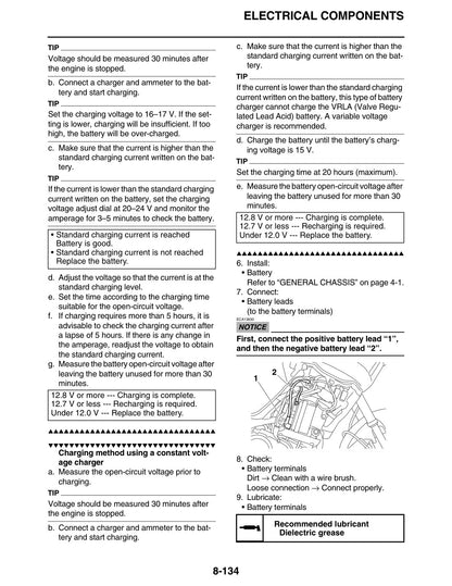 Super Tenere battery charging and electrical checks
