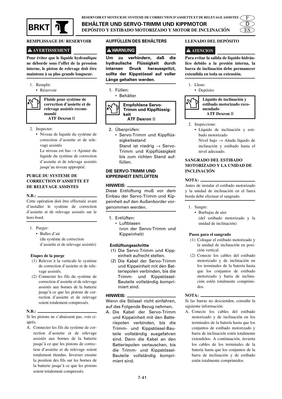 Yamaha 100-140 V4 Outboard 1999 service manual - page 593