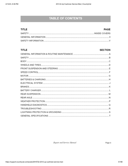 EZGO Shuttle 4X Golf Car Service Manual PDF | 2013-2016