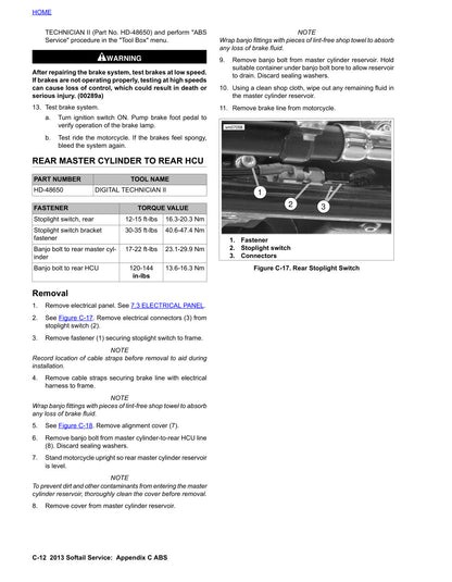 2013 Harley-Davidson Softail Service & Electrical Diagnostic Manual - page 602