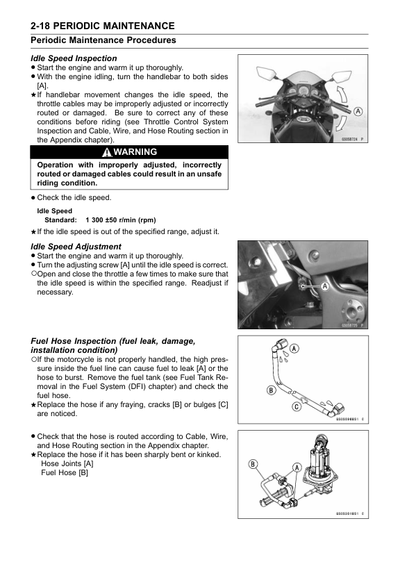 Manuale di servizio moto Kawasaki Ninja 250R | 2008-2012