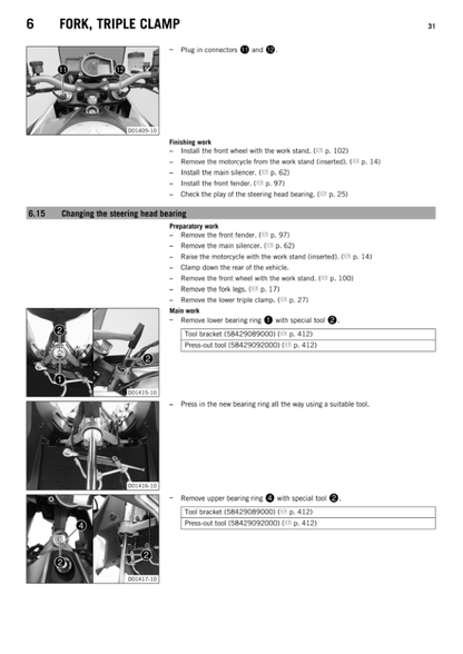 KTM 1290 Super Duke GT Motorcycle Service Manual PDF | 2017-2021