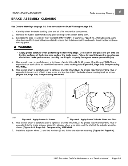 Manual de servicio del carrito de golf Club Car Precedent | 2015-2018