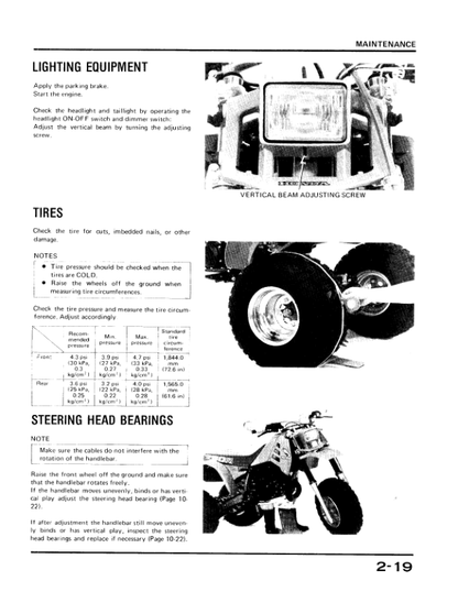 Manuel d’entretien de moto Honda ATC250 Big Red PDF | 1985–1986