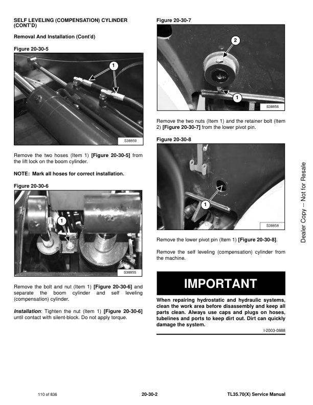 Bobcat TL35 70 Compact Track Loader Service Manual PDF | 2009-2025