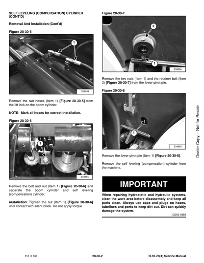 Bobcat TL35 70 Compact Track Loader Service Manual PDF | 2009-2025