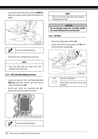Manual de servicio de la motocicleta Royal Enfield Super Meteor 650 BS VI | 2022-2026