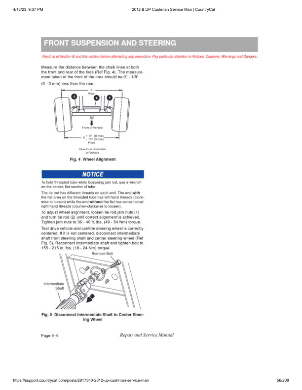 Manuel d’entretien PDF de la voiturette de golf EZGO Hauler 800 1200 | 2013-2016
