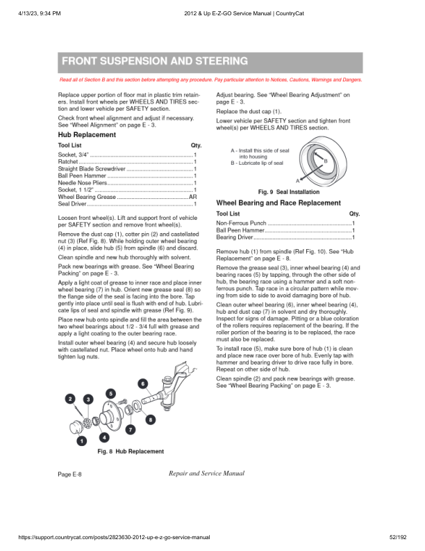 EZGO Express L4 S4 Golf Car Service Manual PDF | 2012-2015
