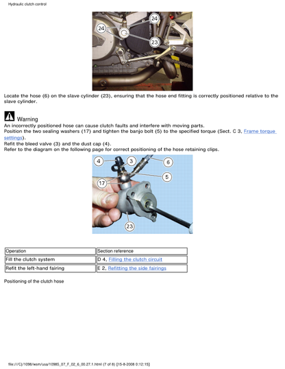 Manual de servicio de motocicleta Ducati 1098S Superbike | 2007-2012
