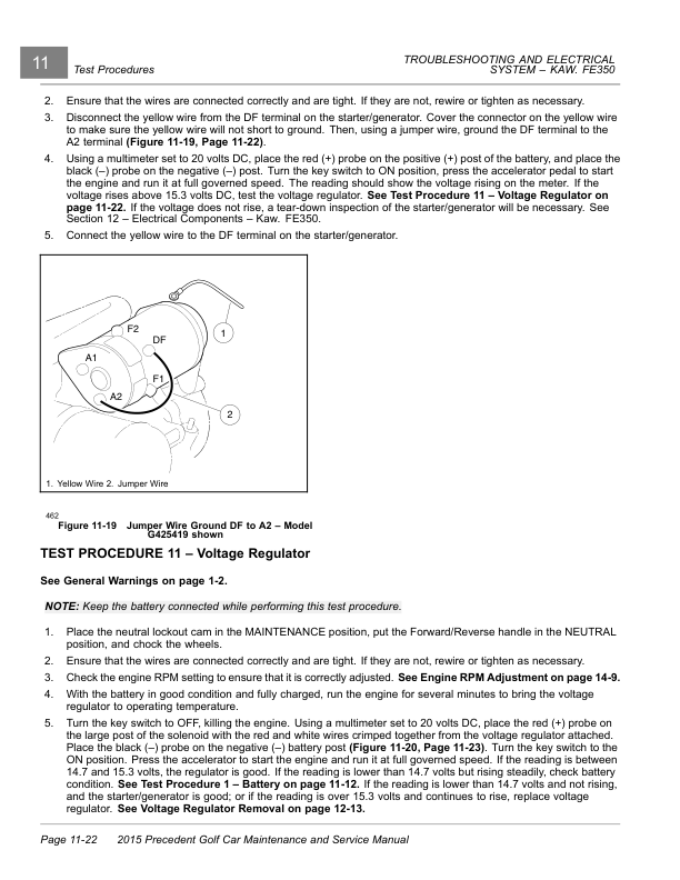 Manual de servicio del carrito de golf Club Car Precedent | 2015-2018
