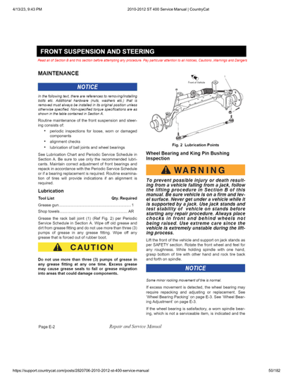 EZGO ST 400 Golf Car Service Manual PDF | 2010-2015