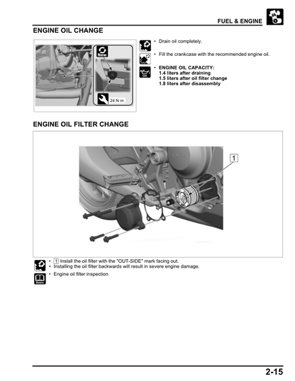 Manual de servicio de motocicleta Honda CB300R CBF 300 NA | 2018–2024