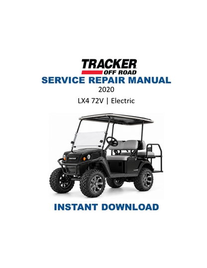 Tracker Offroad LX4 72V 電動ゴルフカート 整備マニュアル PDF | 2020