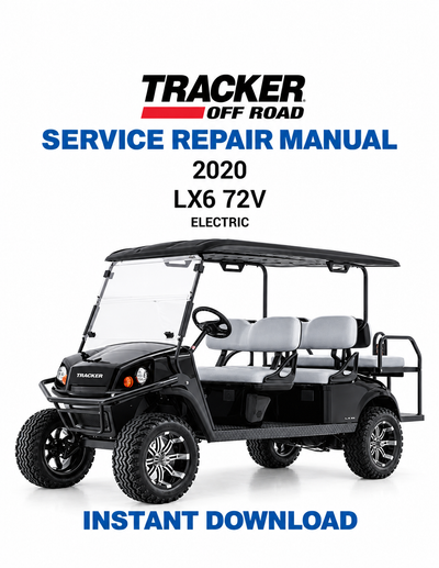Tracker Offroad LX6 72V Electric Golf Cart Service Manual PDF | 2020