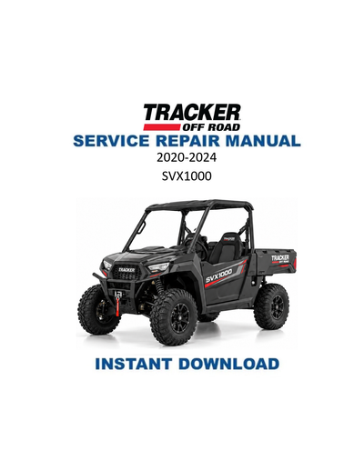 Tracker Offroad SVX1000 UTV Service Manual PDF | 2020-2024