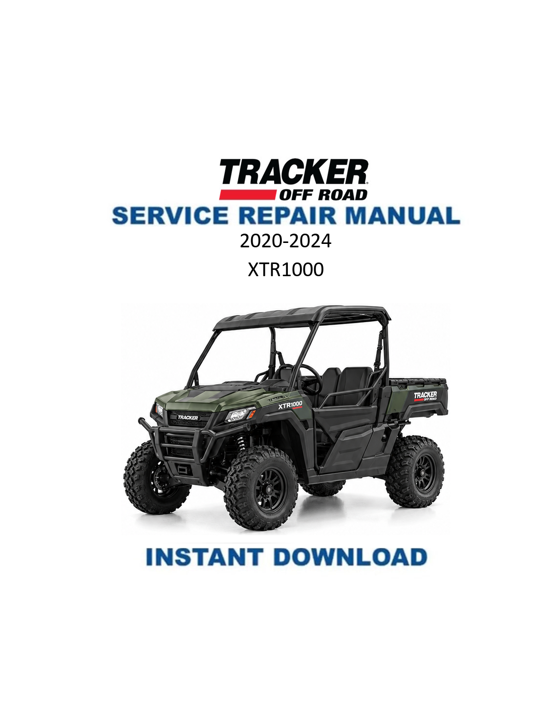 Tracker Offroad XTR1000 UTV サービスマニュアル PDF | 2020-2024