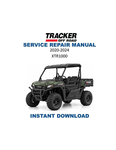 Tracker Offroad XTR1000 UTV Service Manual PDF | 2020-2024