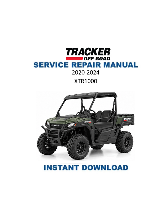 Tracker Offroad XTR1000 UTV Service Manual PDF | 2020-2024