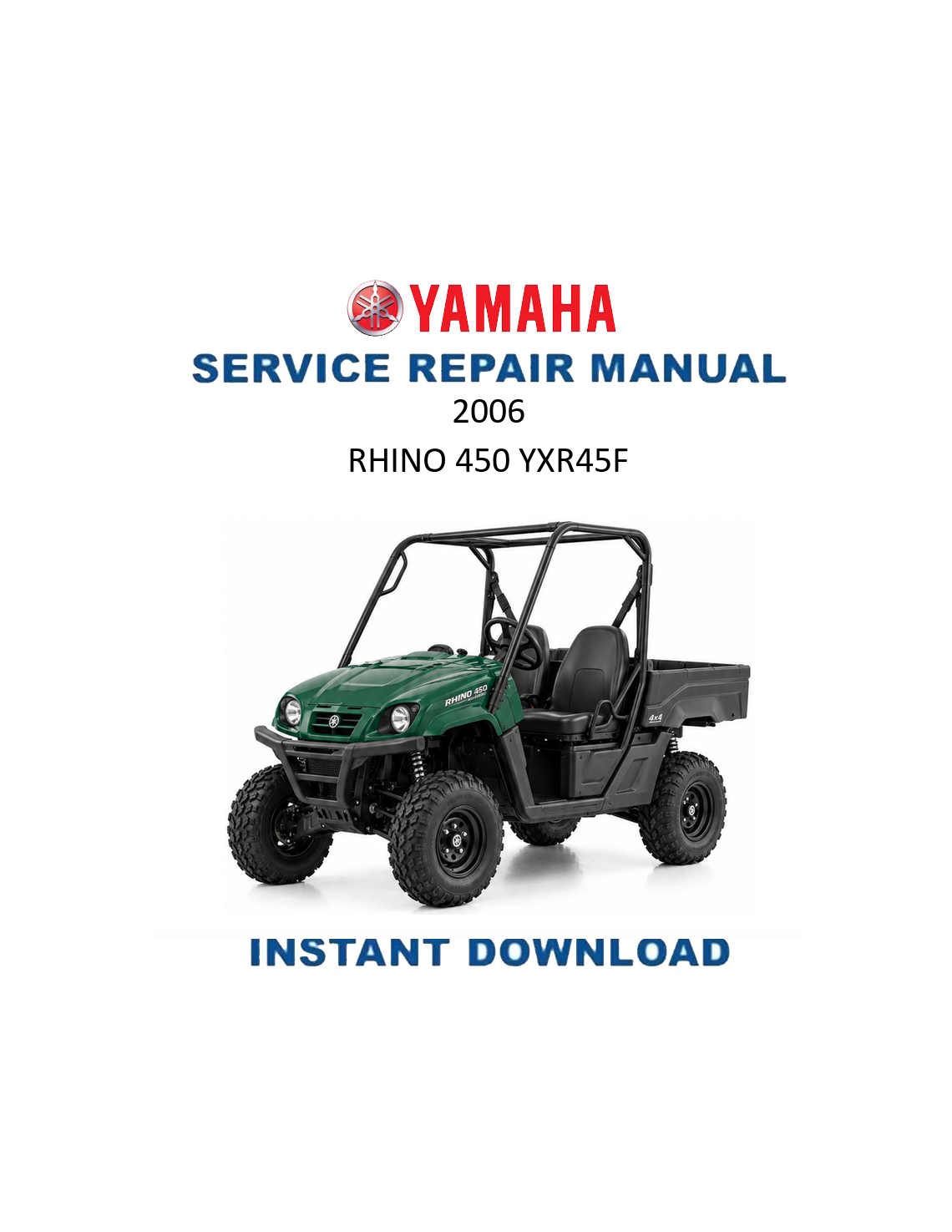 Yamaha Rhino 450 YXR45F UTV Service Manual PDF | 2006