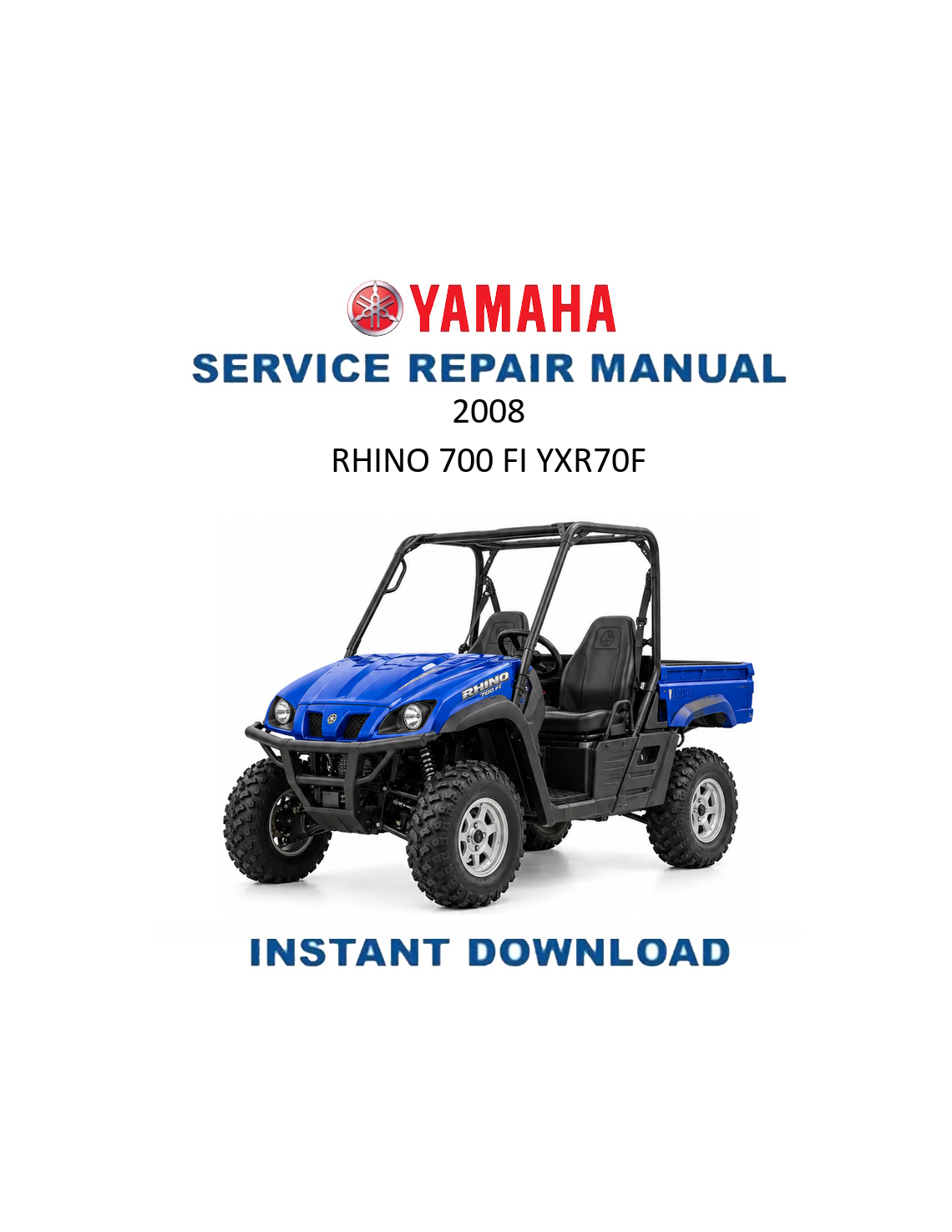 Yamaha Rhino 700 FI YXR70F UTV Service Manual PDF | 2008