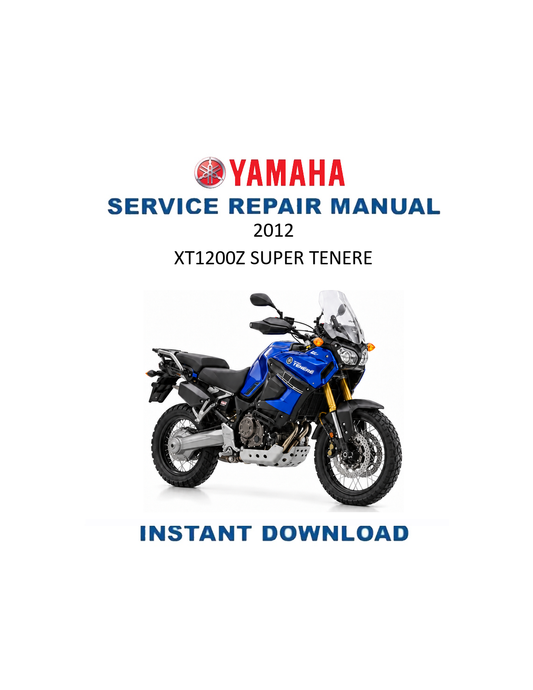 Yamaha XT1200Z Super Tenere Motorcycle Service Manual PDF | 2012